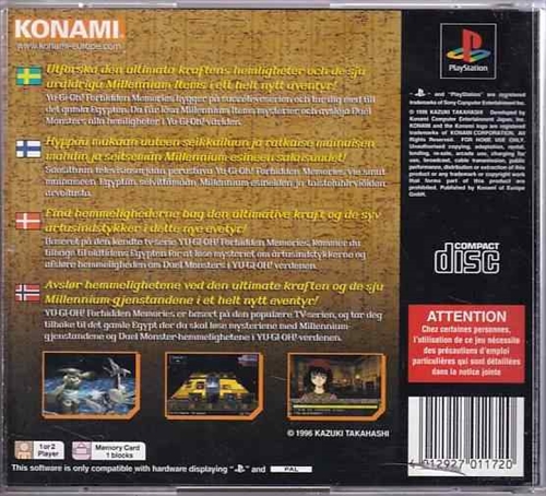 Yu-Gi-Oh Forbidden Memories - PS1 (B Grade) (Genbrug)